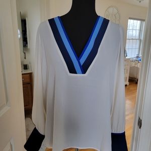 Colorblock blouse